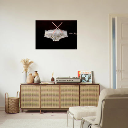 ROBA INTERIOR 1972 - Antoni Tapies Brushed Aluminum Print - 70x100 cm / 28x40 inches | Antoni Tapies Aluminum Print | Antoni Tapies Prints