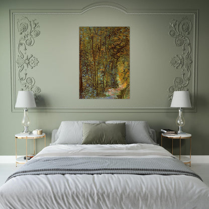 Path in the Woods - Vincent van Gogh Brushed Aluminum Print - 70x100 cm / 28x40 inches | Vincent van Gogh Aluminum Print | Vincent van Gogh Prints