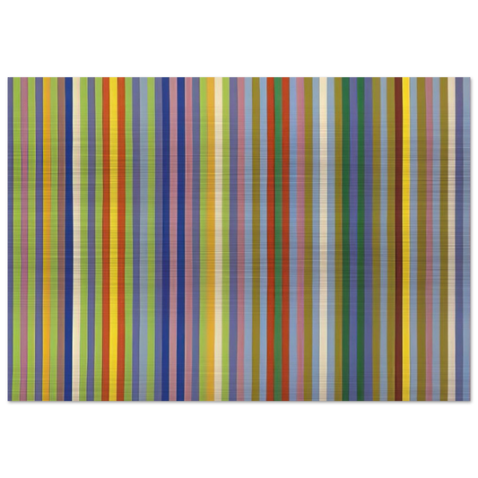 Lemon Ice - 1965 - Gene Davis Brushed Aluminum Print - 70x100 cm / 28x40 inches | Gene Davis Aluminum Print | Gene Davis Prints