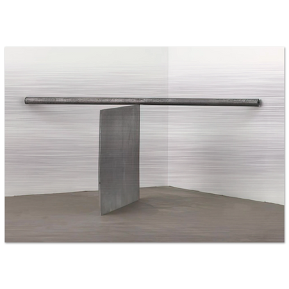 EQUAL CORNER PROP PIECE 1970 - Richard Serra Brushed Aluminum Print - 70x100 cm / 28x40 inches | Richard Serra Aluminum Print | Richard Serra Prints