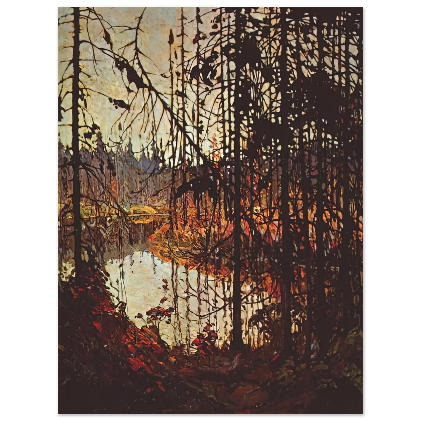 Tom Thomson - NORTHERN RIVER 1915  75x100 cm / 30x40inches Fine Art Poster