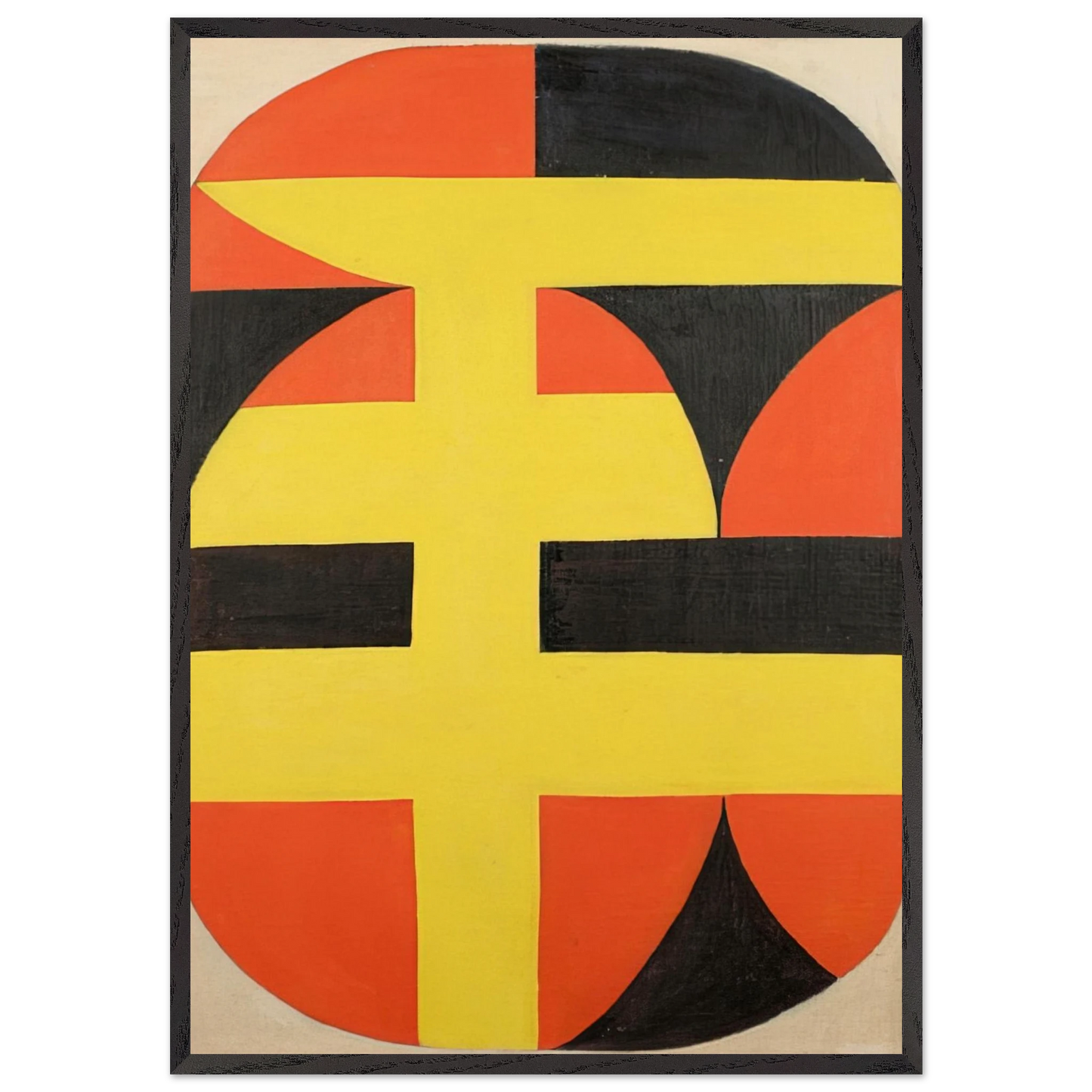 Siete - 1949 - Carmen Herrera 70x100 cm / 28x40 inches Framed Art Print – Black Wooden Frame