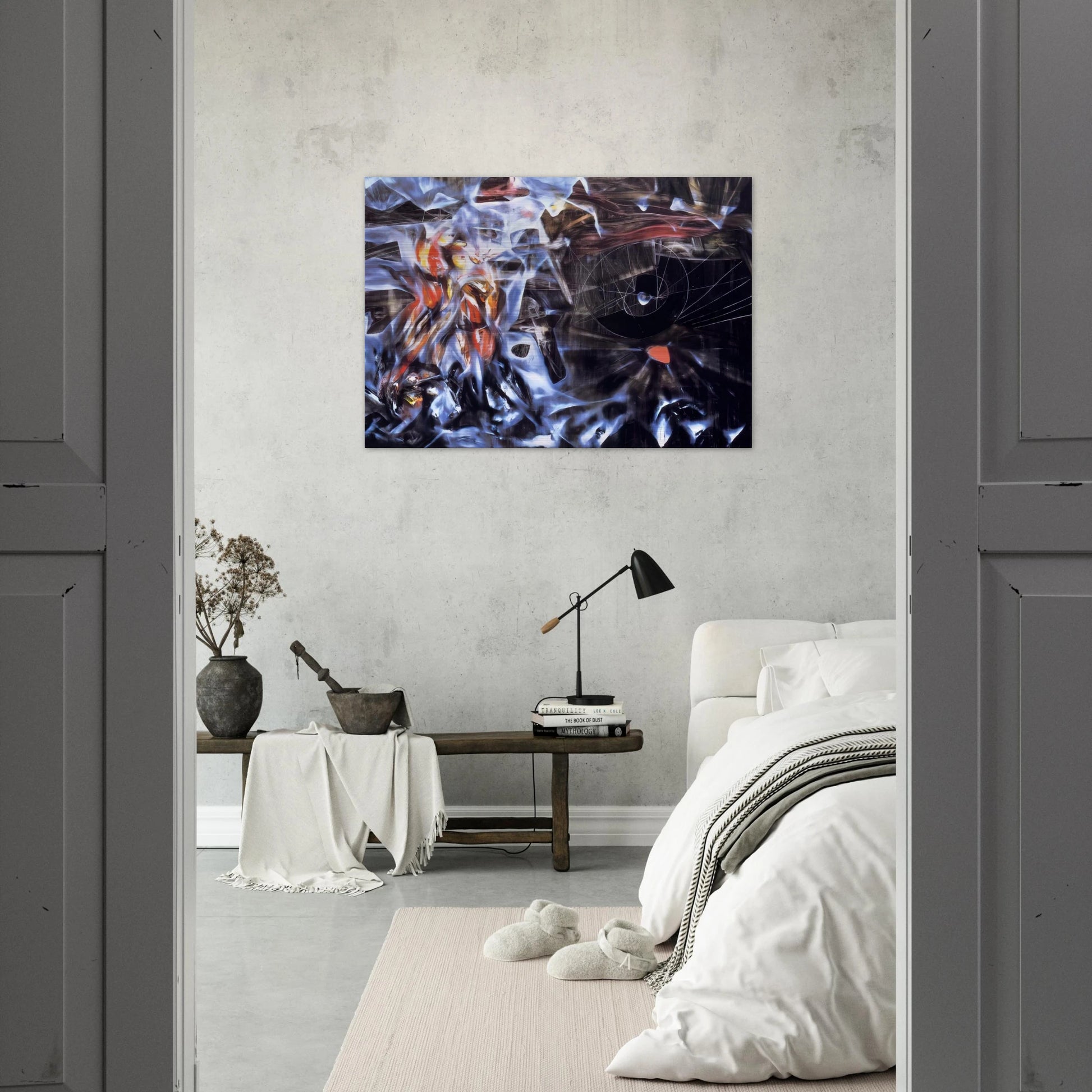 DISASTERS OF MYSTICISM - Roberto Matta Brushed Aluminum Print - 70x100 cm / 28x40 inches | Roberto Matta Aluminum Print | Roberto Matta Prints