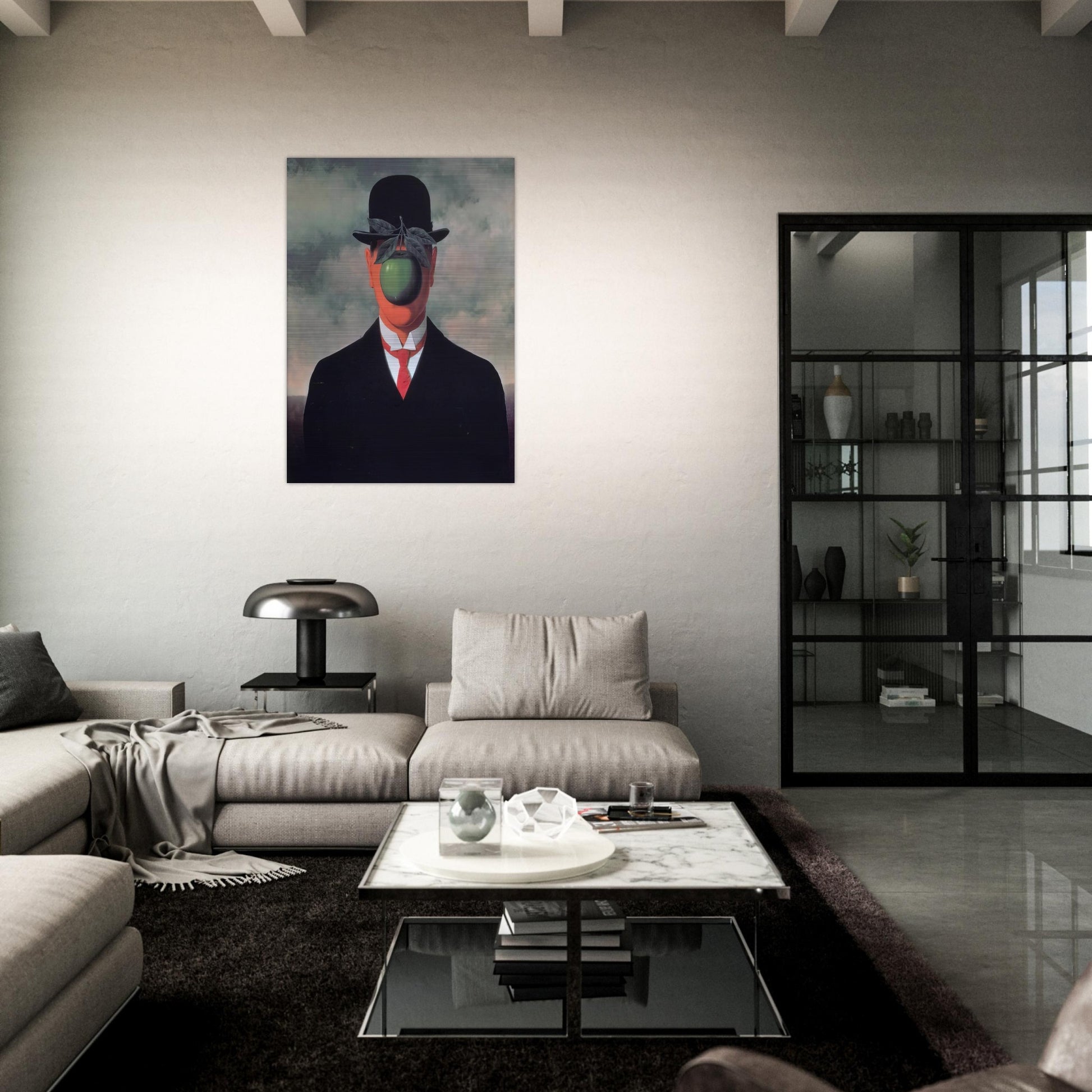 THE GREAT WAR 1964 - Rene Magritte Brushed Aluminum Print - 70x100 cm / 28x40 inches | Rene Magritte Aluminum Print | Rene Magritte Prints