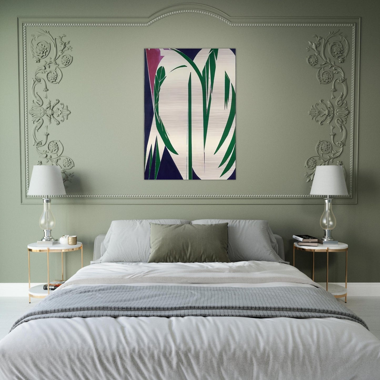 Rising Green - Lee Krasner Brushed Aluminum Print - 70x100 cm / 28x40 inches | Lee Krasner Aluminum Print | Lee Krasner Prints