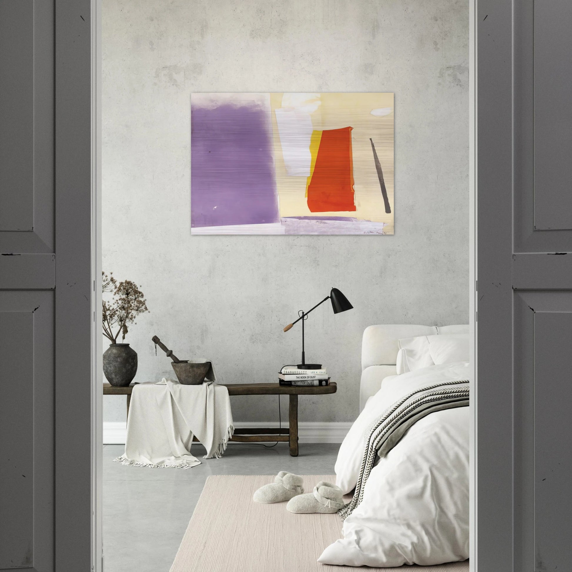UNTITLED 1985 1 - Esteban Vicente Brushed Aluminum Print - 70x100 cm / 28x40 inches | Esteban Vicente Aluminum Print | Esteban Vicente Prints