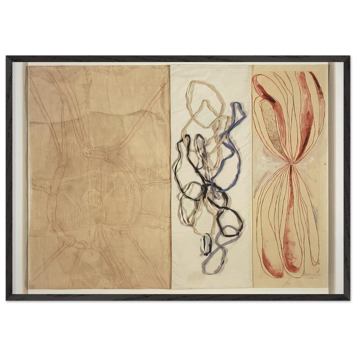 A STRETCH OF TIME 2007 - Louise Bourgeois 70x100 cm / 28x40 inches Framed Art Print – Black Wooden Frame