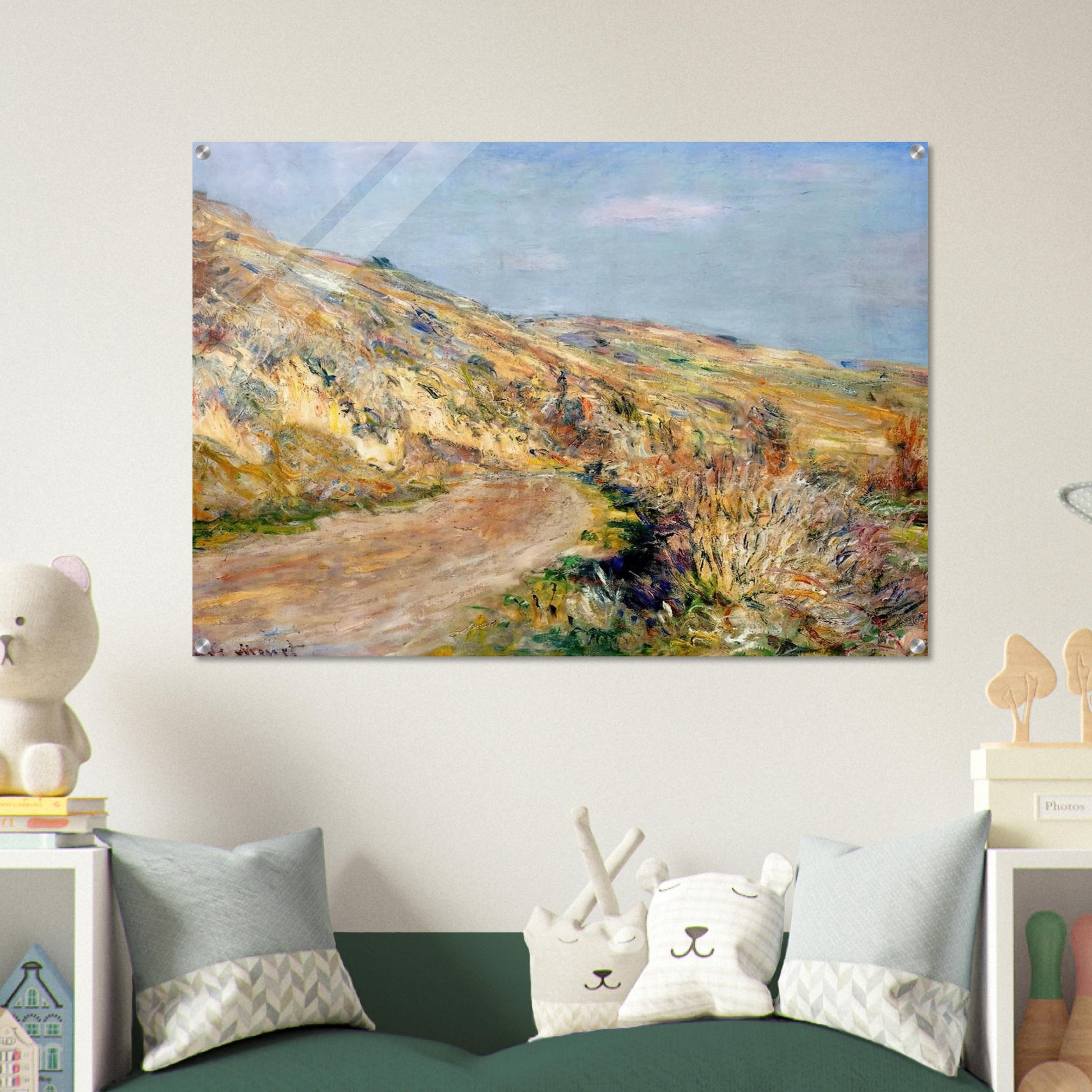 The Road to Giverny - claude monet Acrylic Print - 70x100 cm / 28x40″ inches