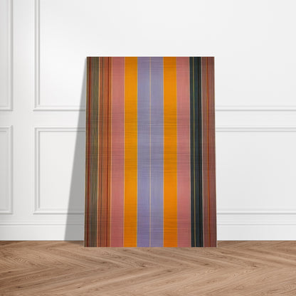 Blue Broad Jump - 1960 - Gene Davis Brushed Aluminum Print - 70x100 cm / 28x40 inches | Gene Davis Aluminum Print | Gene Davis Prints
