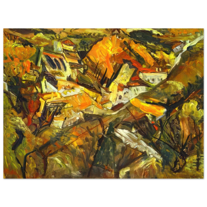 Chaim Soutine - CERET LANDSCAPE  75x100 cm / 30x40inches Fine Art Poster