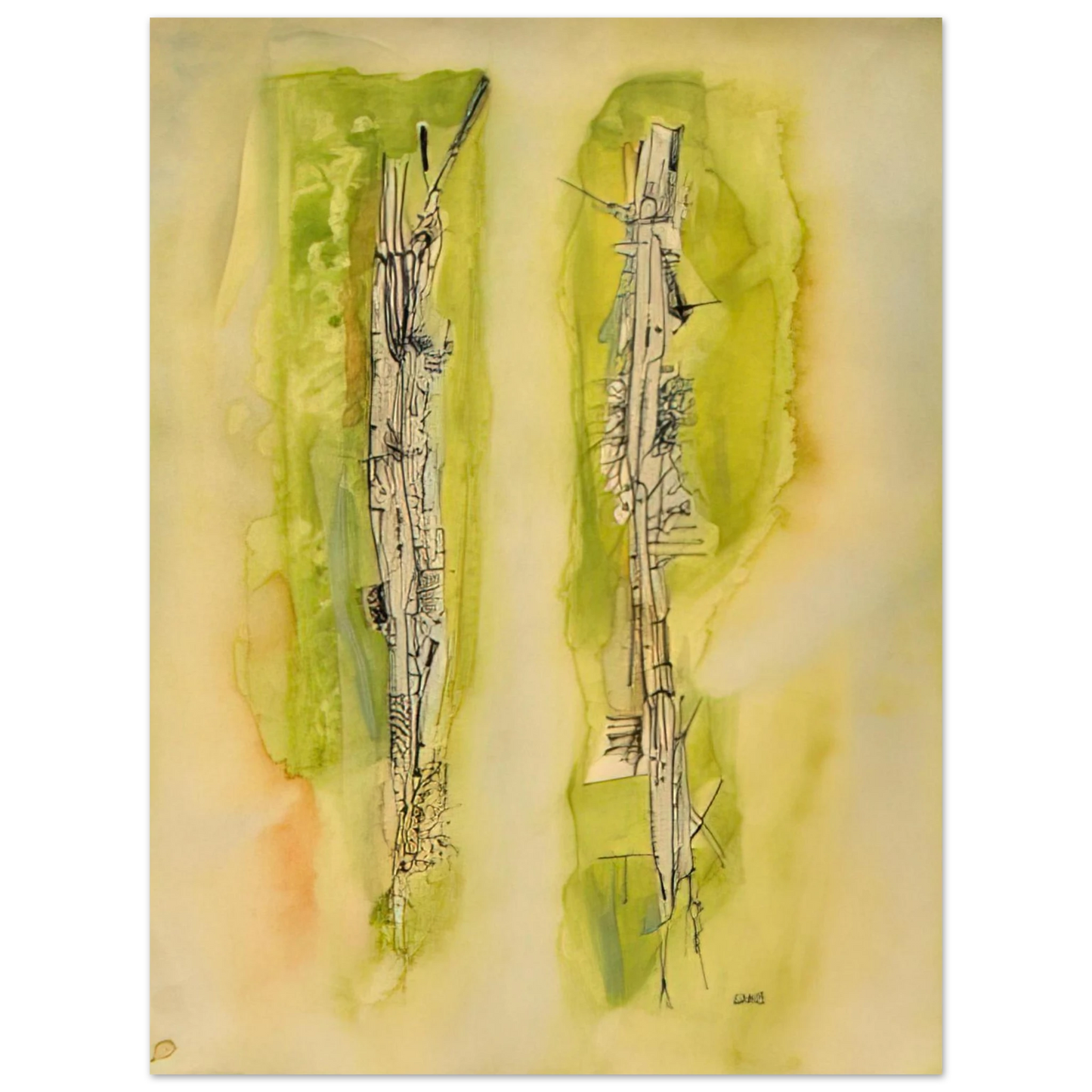 Wols - Untitled - 1940  75x100 cm / 30x40inches Fine Art Poster