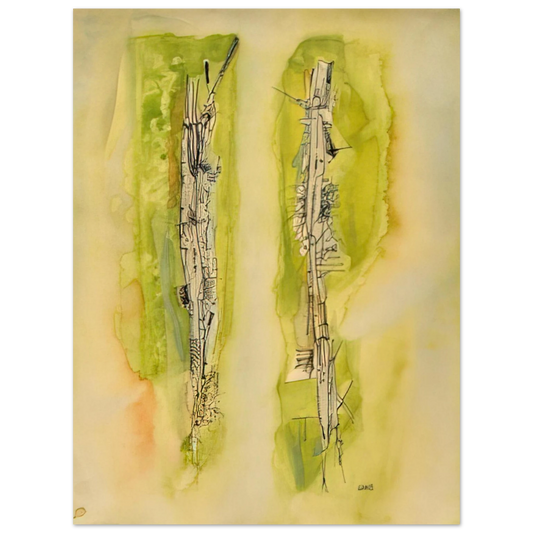 Wols - Untitled - 1940  75x100 cm / 30x40inches Fine Art Poster