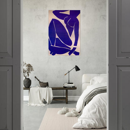 BLUE NUDE III 1952 - Henri Matisse Brushed Aluminum Print - 70x100 cm / 28x40 inches | Henri Matisse Aluminum Print | Henri Matisse Prints