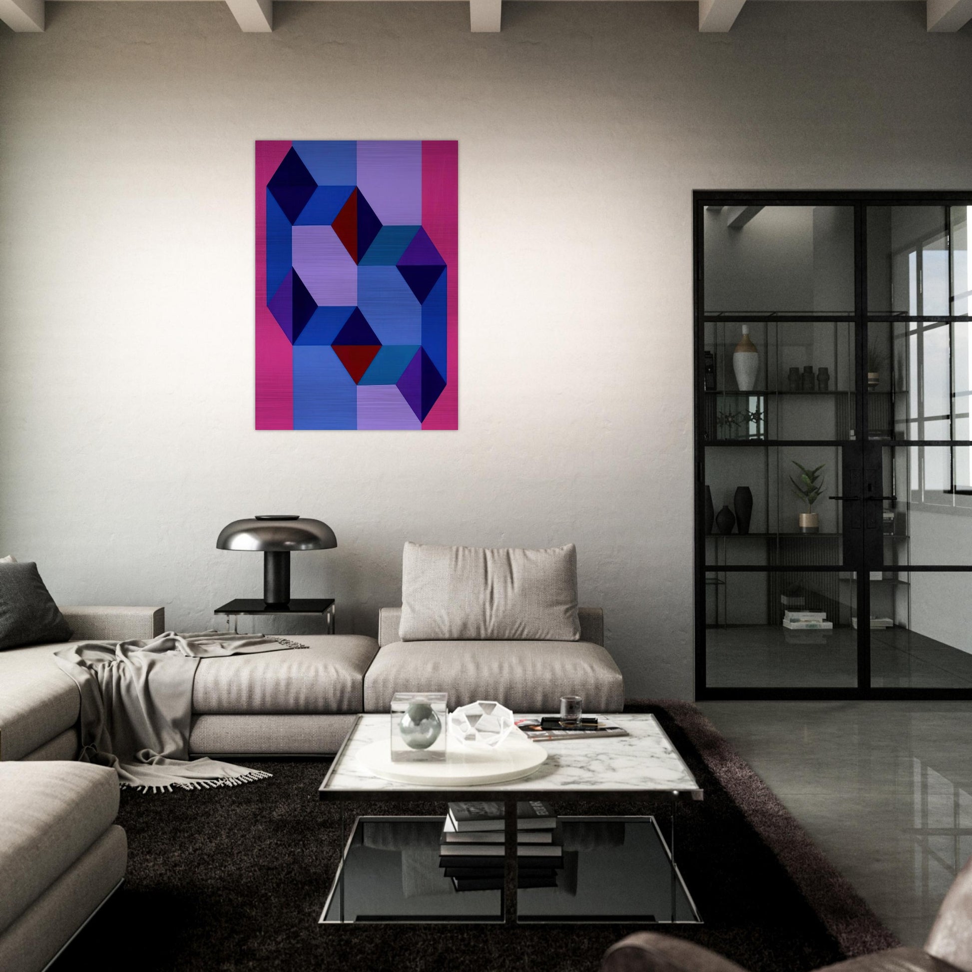 Untitled - Concretism - Tomas Maldonado Brushed Aluminum Print - 70x100 cm / 28x40 inches | Tomas Maldonado Aluminum Print | Tomas Maldonado Prints