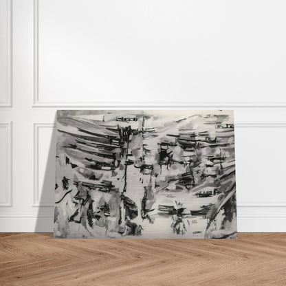 Composition - 1955 - Maria Helena Vieira da Silva Brushed Aluminum Print - 70x100 cm / 28x40 inches | Maria Helena Vieira da Silva Aluminum Print | Maria Helena Vieira da Silva Prints