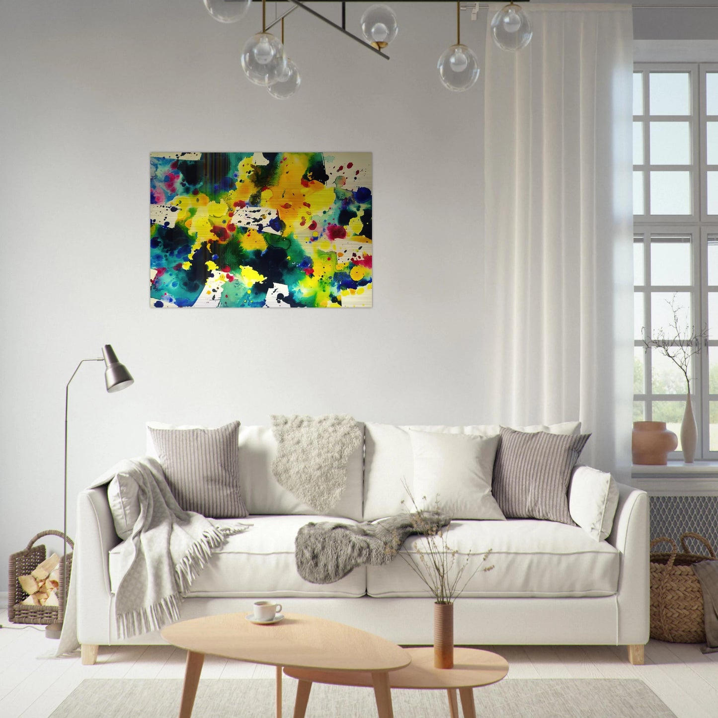 Tokyo - Sam Francis Brushed Aluminum Print - 70x100 cm / 28x40 inches | Sam Francis Aluminum Print | Sam Francis Prints