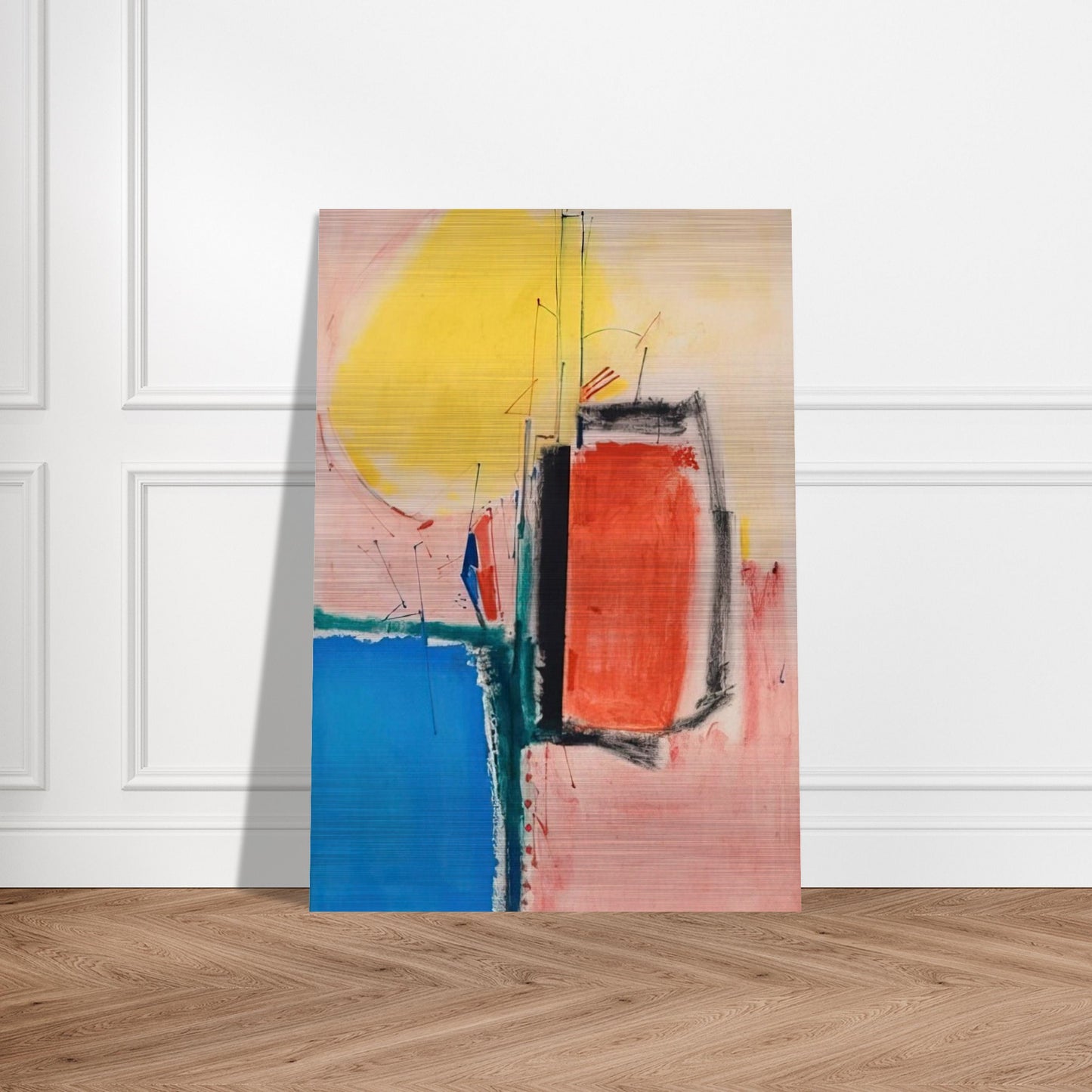 Composition No. 1 - Hans Hofmann Brushed Aluminum Print - 70x100 cm / 28x40 inches | Hans Hofmann Aluminum Print | Hans Hofmann Prints