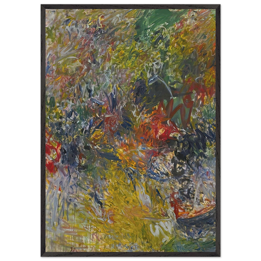ROSELAND 1959 - Milton Resnick 70x100 cm / 28x40 inches Framed Art Print – Black Wooden Frame