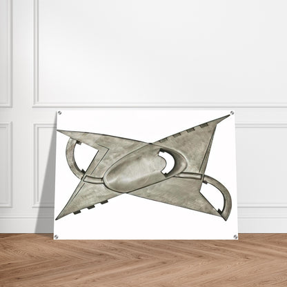 A partir d'un centre concave - Kinetic Art - Gyula Kosice Acrylic Print - 70x100 cm / 28x40″ inches
