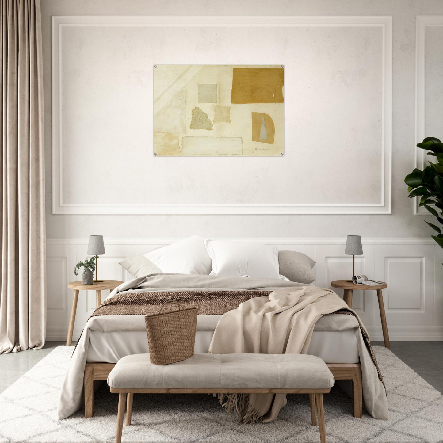 Gray Collage - 1953 - Anne Ryan Acrylic Print - 70x100 cm / 28x40″ inches