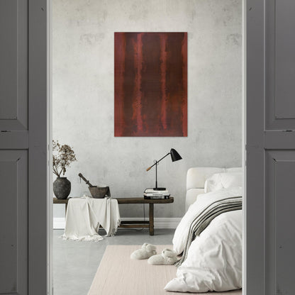 Black on Maroon - 1958 - Mark Rothko Brushed Aluminum Print - 70x100 cm / 28x40 inches | Mark Rothko Aluminum Print | Mark Rothko Prints