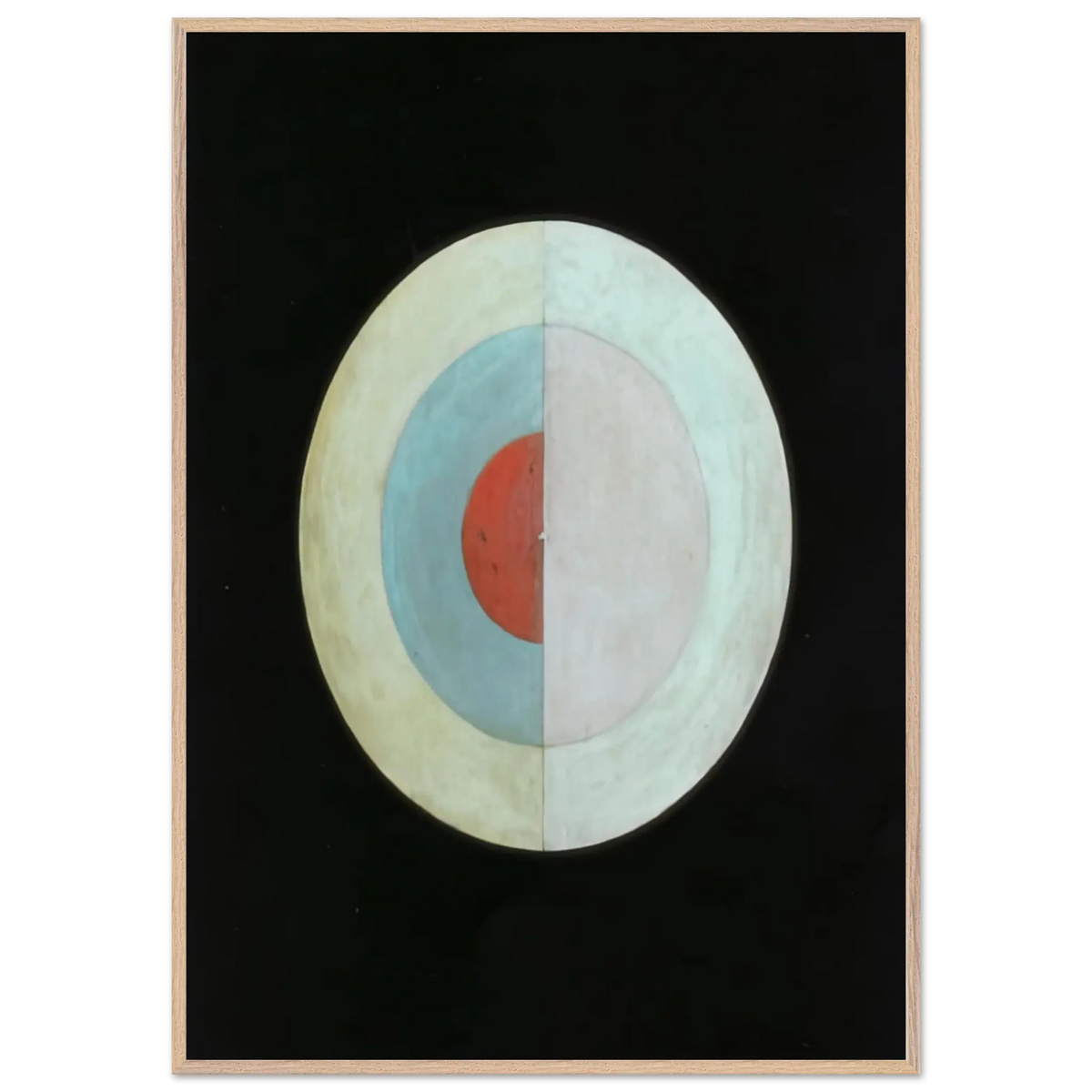 Hilma af Klint - THE SWAN NO 16 1915 Wall art - 50x70 cm / 20x28 Inches - Premium Wooden Framed Poster With Fine Art Paper - Black frame