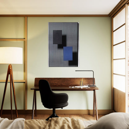 DOS CUADRITOS - Jesus Rafael Soto Brushed Aluminum Print - 70x100 cm / 28x40 inches | Jesus Rafael Soto Aluminum Print | Jesus Rafael Soto Prints