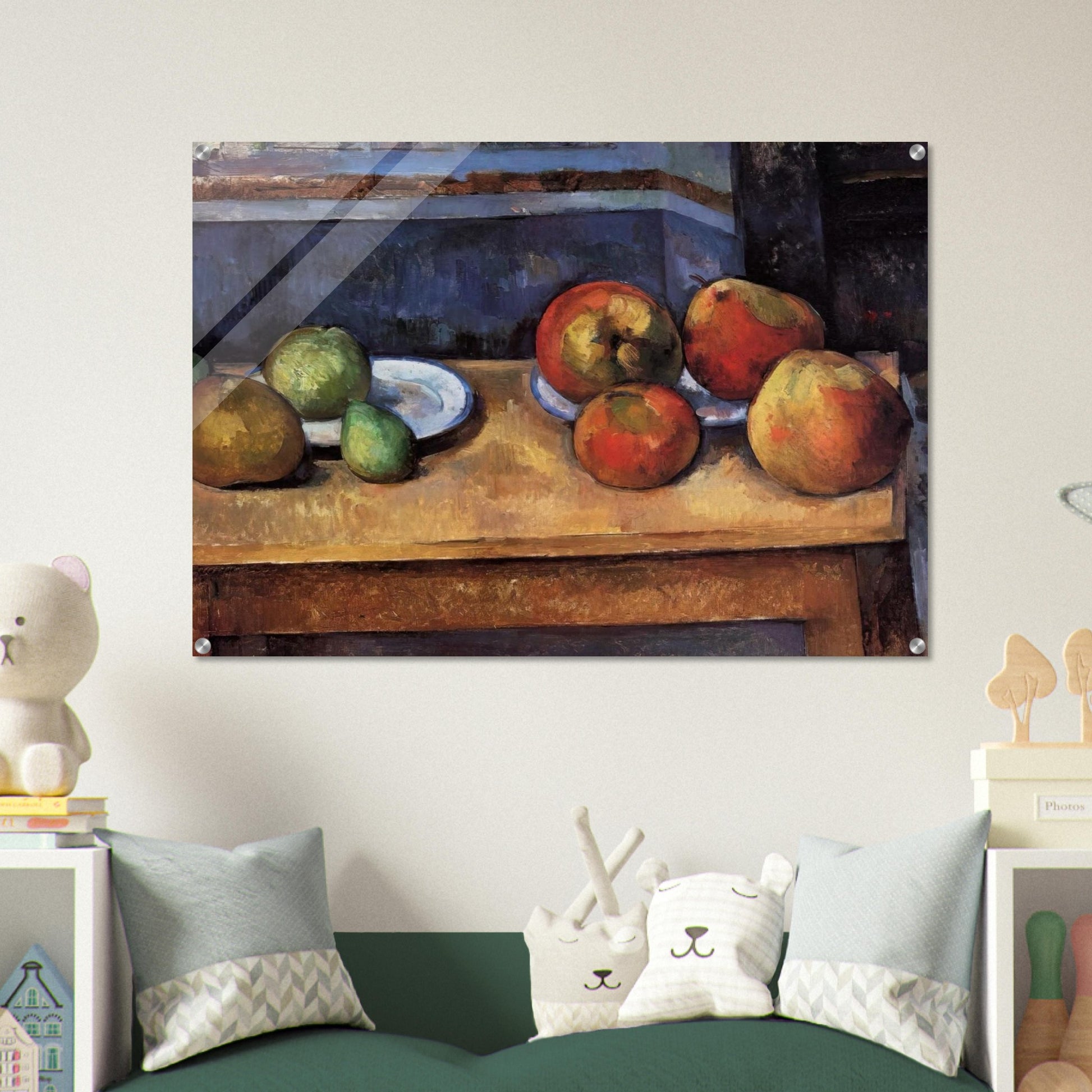 Still Life Apples and Pears - Paul Cézanne Acrylic Print - 70x100 cm / 28x40″ inches
