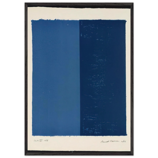 Canto VIII - Barnett Newman 70x100 cm / 28x40 inches Framed Art Print – Black Wooden Frame