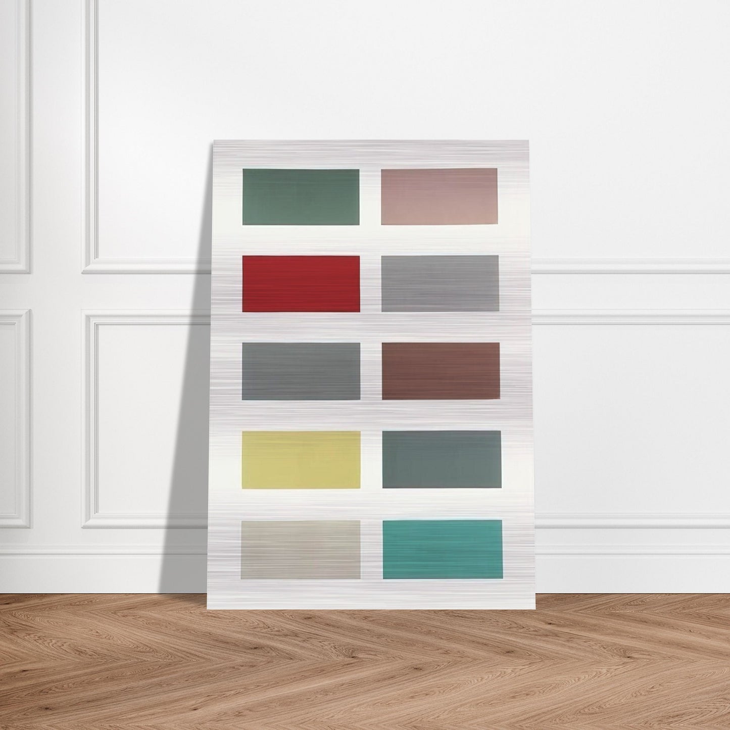 TEN COLOURS 1966 - Gerhard Richter Brushed Aluminum Print - 70x100 cm / 28x40 inches | Gerhard Richter Aluminum Print | Gerhard Richter Prints