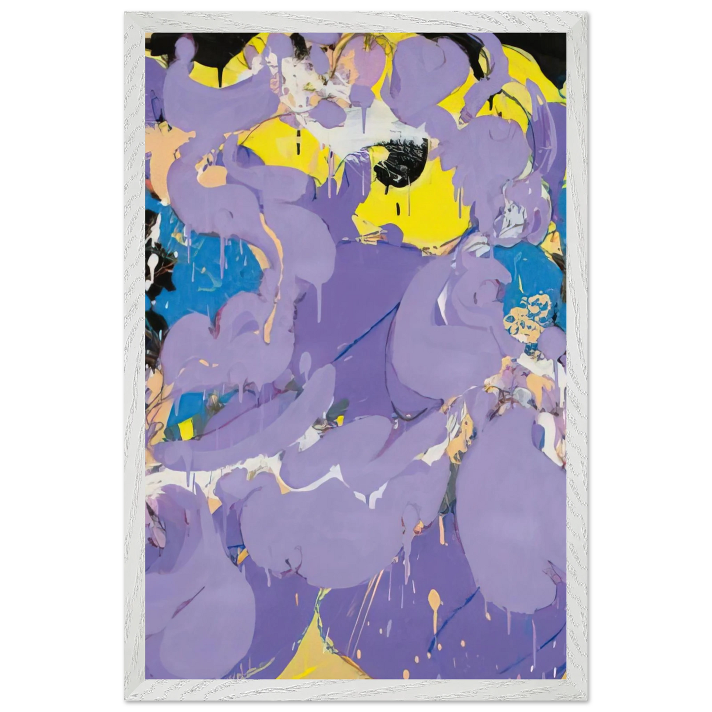 Helen Frankenthaler - Untitled - 1978 Wall art - 15x20 cm / 6x8 inches - Premium Wooden Framed Poster With Fine Art Paper-canvas - Wood frame