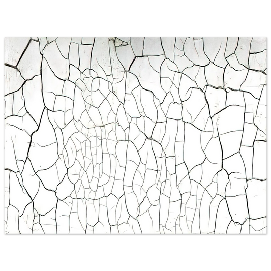 Alberto Burri - White Cretto - 1975  75x100 cm / 30x40inches Fine Art Poster