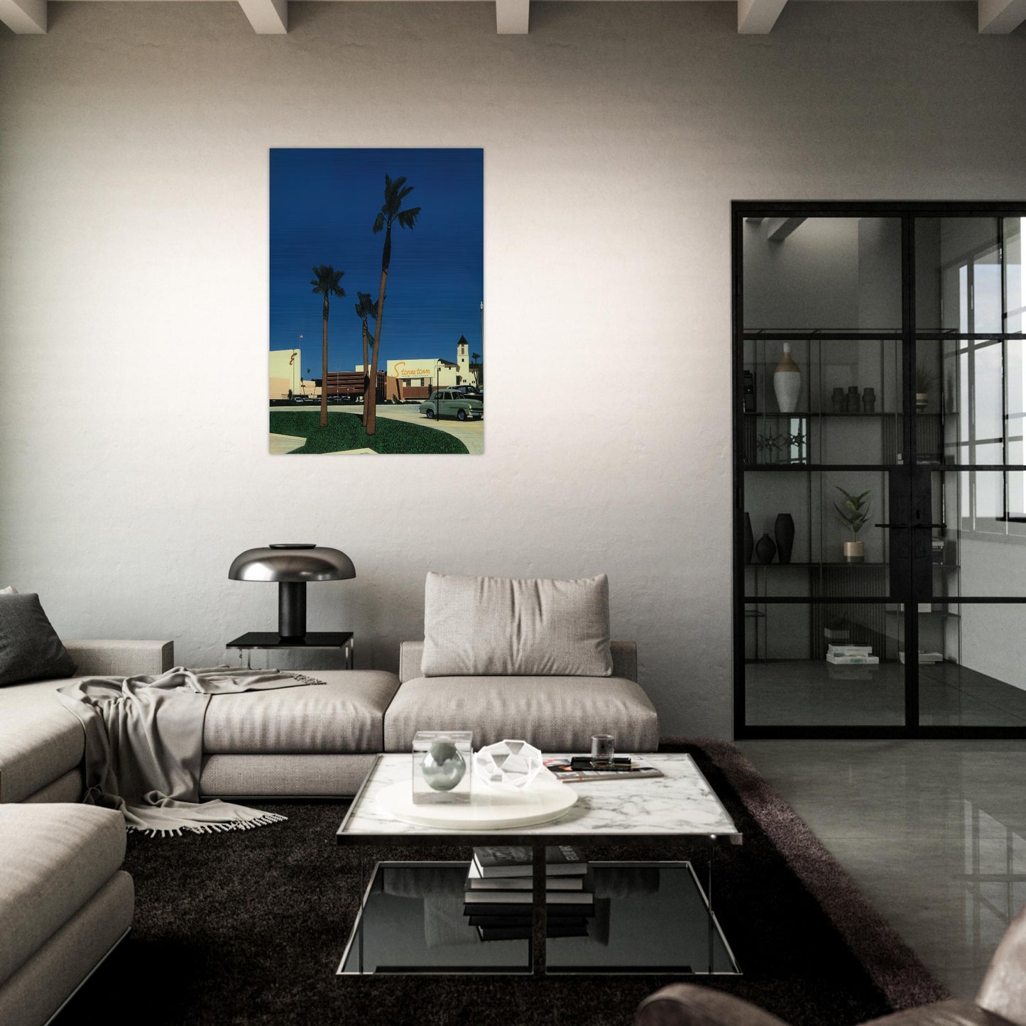 In the beginning IV Mall - Hiroshi Nagai Brushed Aluminum Print - 70x100 cm / 28x40 inches | Hiroshi Nagai Aluminum Print | Hiroshi Nagai Prints
