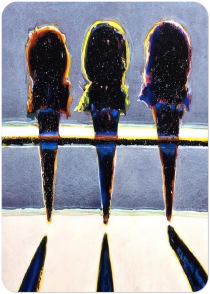 Dark Cones - 1964 By Wayne Thiebaud Pack of 10 Post Cards | Wayne Thiebaud Post Cards | A6 (10.5 x 14.8 cm) - 4.1 x 5.8 inches