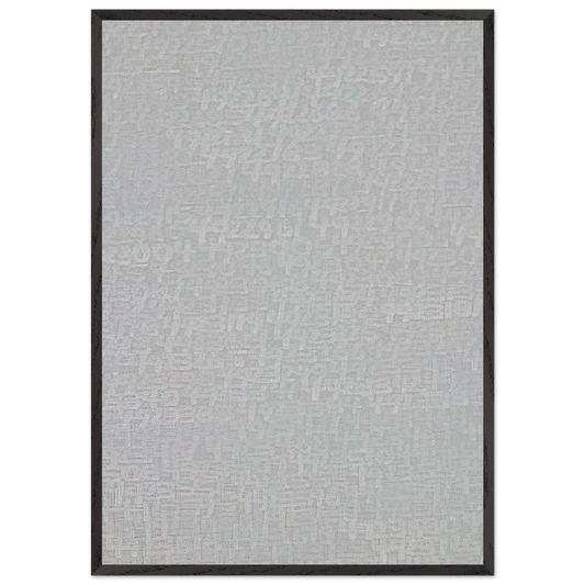 19651 -  Detail 4914800 - 4932016 - Conceptual Art - Roman Opalka 70x100 cm / 28x40 inches Framed Art Print – Black Wooden Frame