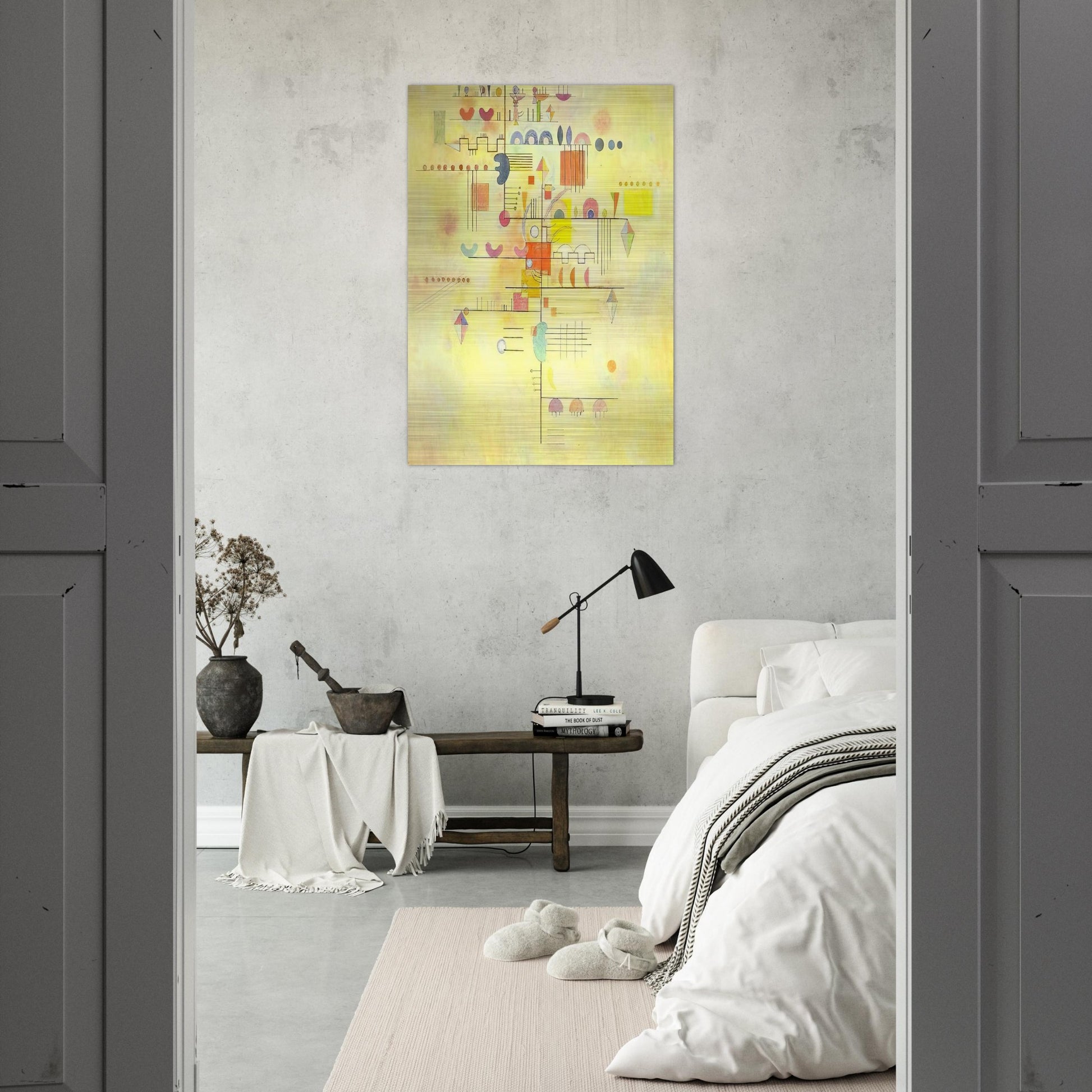 GENTLE ACCENT 1934 - Wassily Kandinsky Brushed Aluminum Print - 70x100 cm / 28x40 inches | Wassily Kandinsky Aluminum Print | Wassily Kandinsky Prints