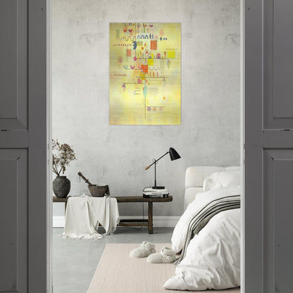 GENTLE ACCENT 1934 - Wassily Kandinsky Brushed Aluminum Print - 70x100 cm / 28x40 inches | Wassily Kandinsky Aluminum Print | Wassily Kandinsky Prints
