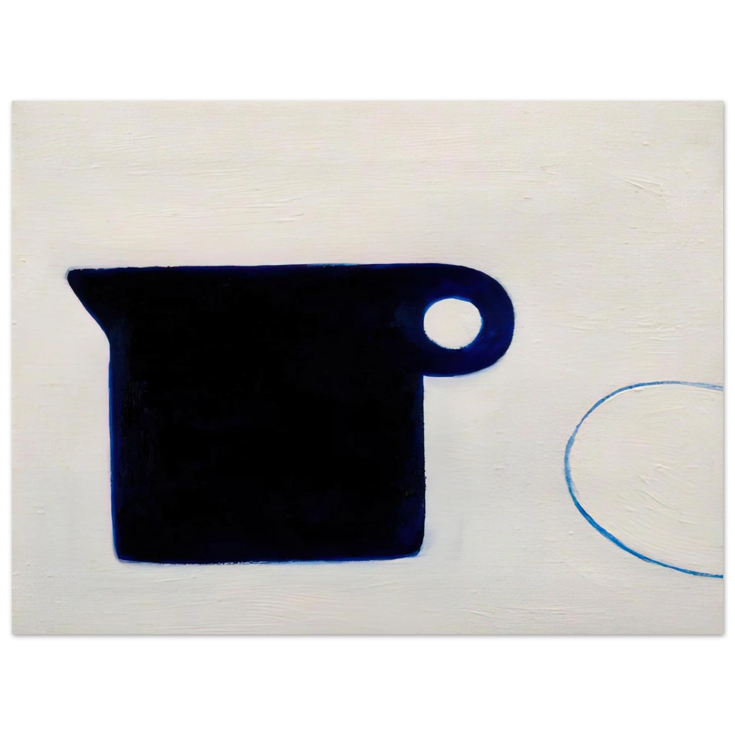 William Scott - Poem for a Jug No.4 - 1980  75x100 cm / 30x40inches Fine Art Poster