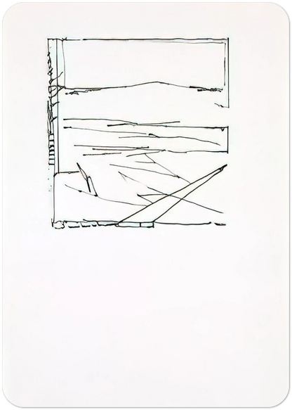Greece Summer - 1974 By Brice Marden Pack of 10 Post Cards | Brice Marden Post Cards | A6 (10.5 x 14.8 cm) - 4.1 x 5.8 inches