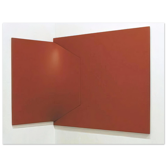 Enrico Castellani - Dittico rosso - 1966  75x100 cm / 30x40inches Fine Art Poster