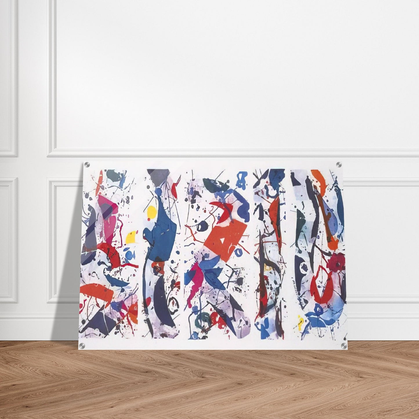 The Five Continents - Sam Francis Acrylic Print - 70x100 cm / 28x40″ inches