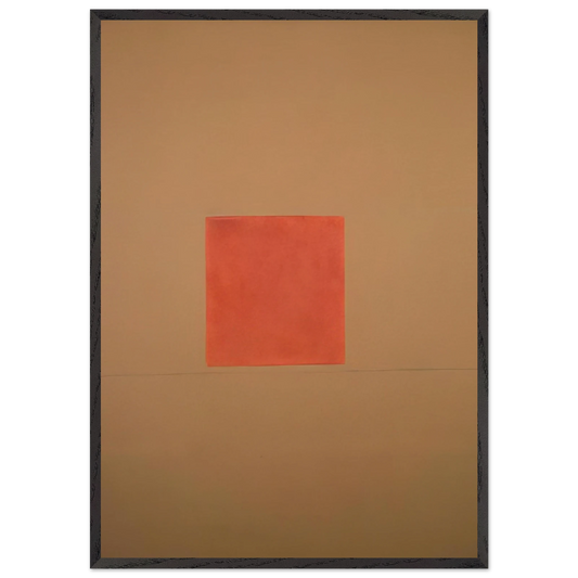 Delphic Sun-Box 2 - 1968 - Theodoros Stamos 70x100 cm / 28x40 inches Framed Art Print – Black Wooden Frame