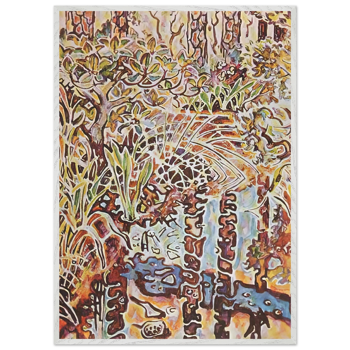 Walter Inglis Anderson - Walter Anderson Wall art - 20x25 cm / 8x10 inches - Premium Wooden Framed Poster With Fine Art Paper-canvas - Wood frame