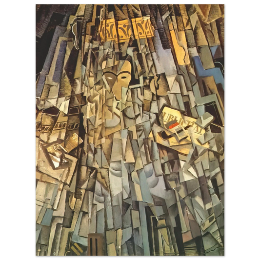 Salvador Dali - CUBIST SELF PORTRAIT  75x100 cm / 30x40inches Fine Art Poster