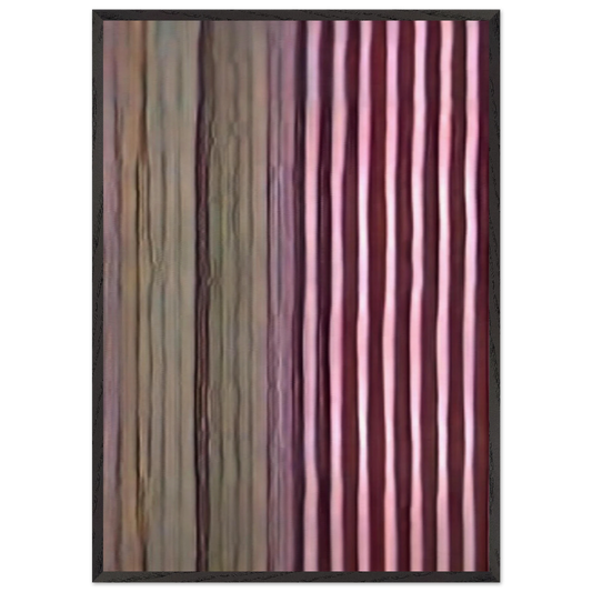 Firecracker - 1968 - Gene Davis 70x100 cm / 28x40 inches Framed Art Print – Black Wooden Frame