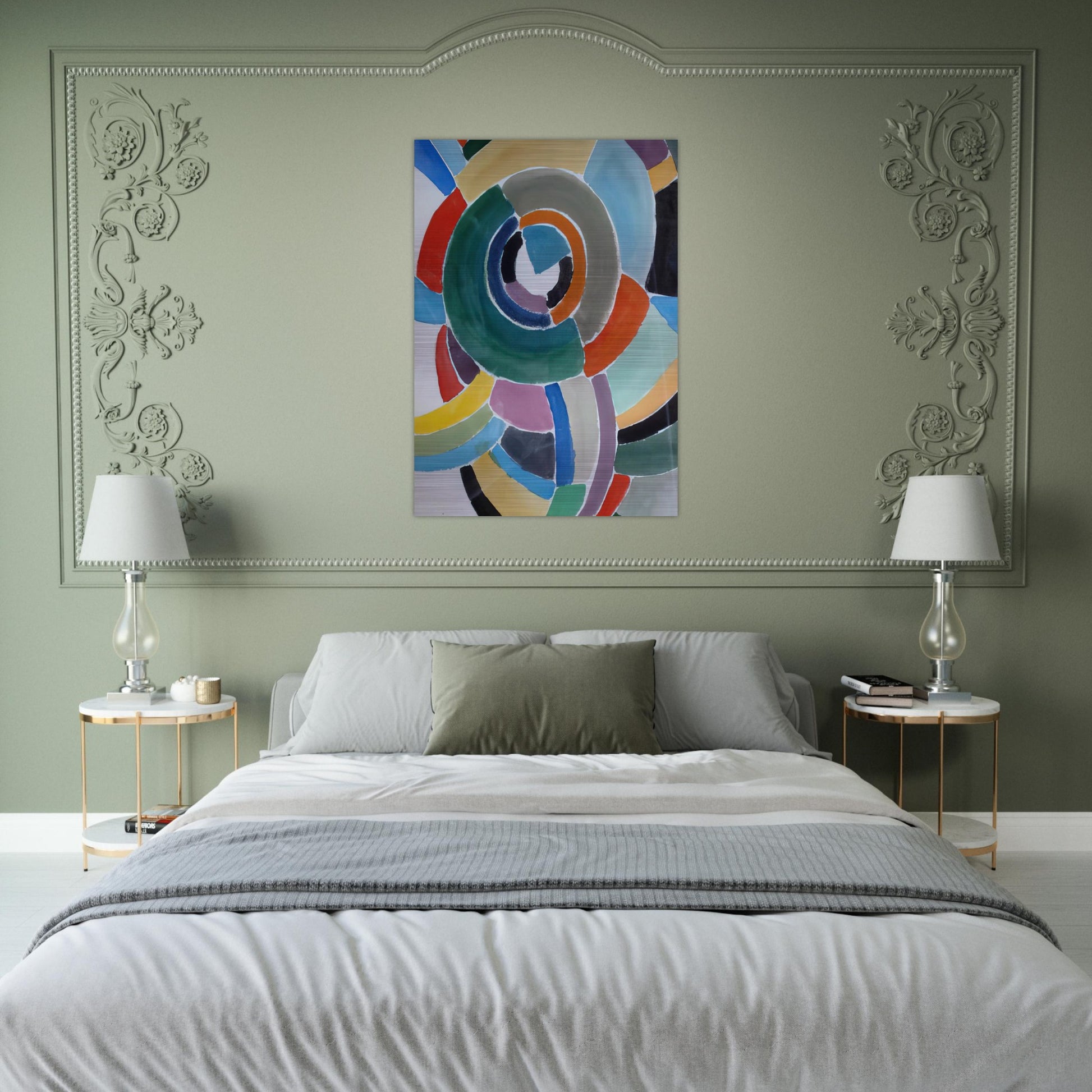 ORFIZME - Sonia Delaunay Brushed Aluminum Print - 70x100 cm / 28x40 inches | Sonia Delaunay Aluminum Print | Sonia Delaunay Prints