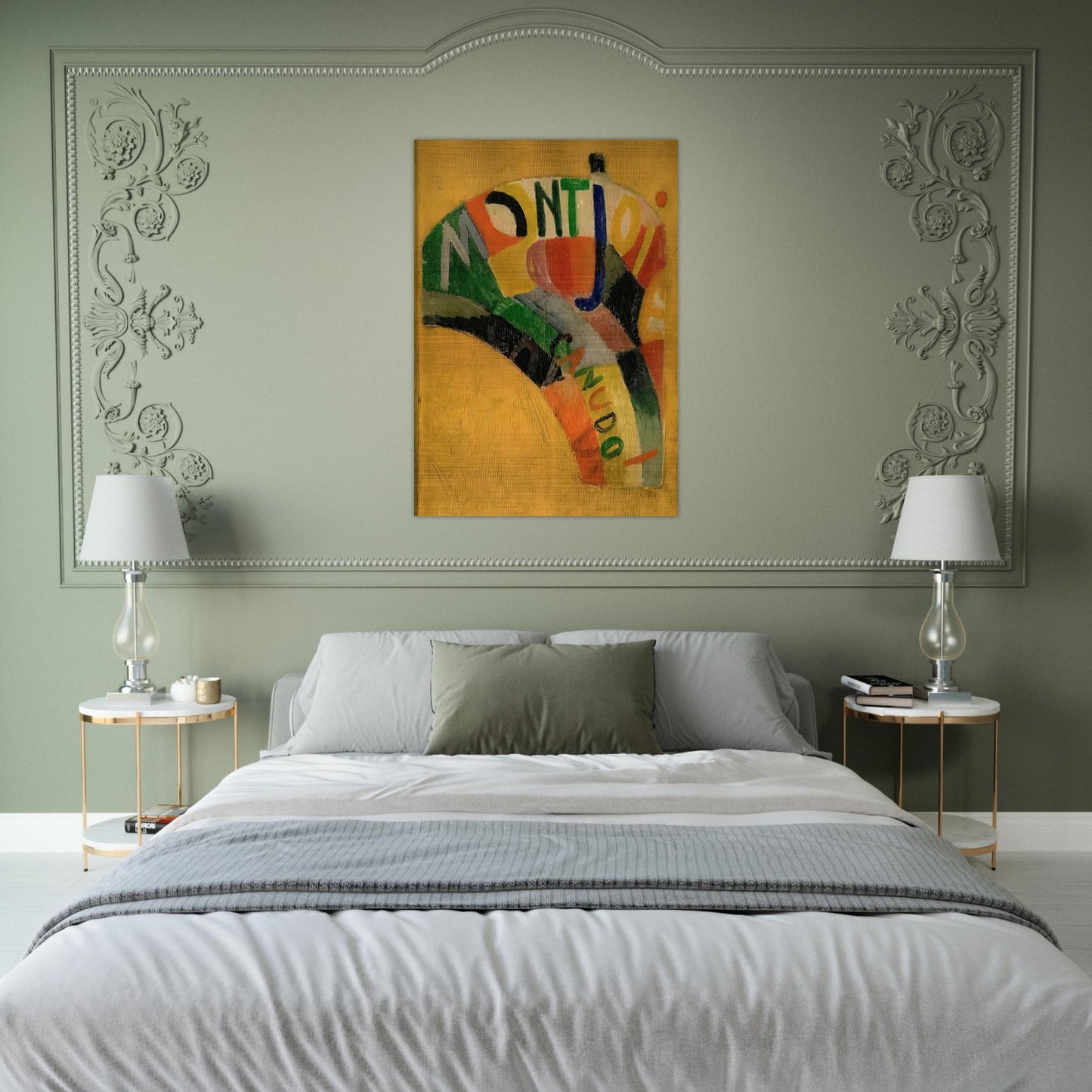 MONTJOIE - Sonia Delaunay Brushed Aluminum Print - 70x100 cm / 28x40 inches | Sonia Delaunay Aluminum Print | Sonia Delaunay Prints