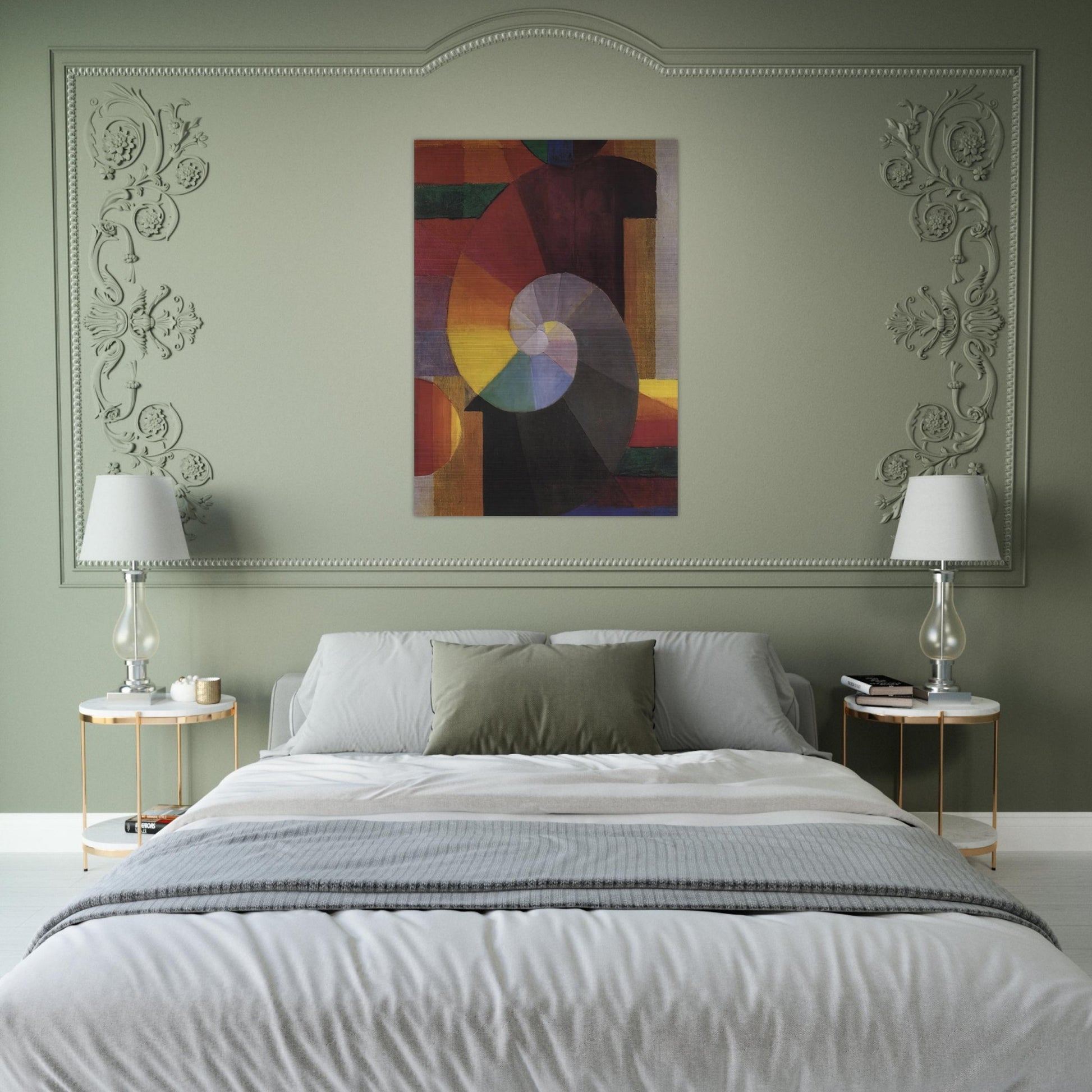 The Meeting - Johannes Itten Brushed Aluminum Print - 70x100 cm / 28x40 inches | Johannes Itten Aluminum Print | Johannes Itten Prints