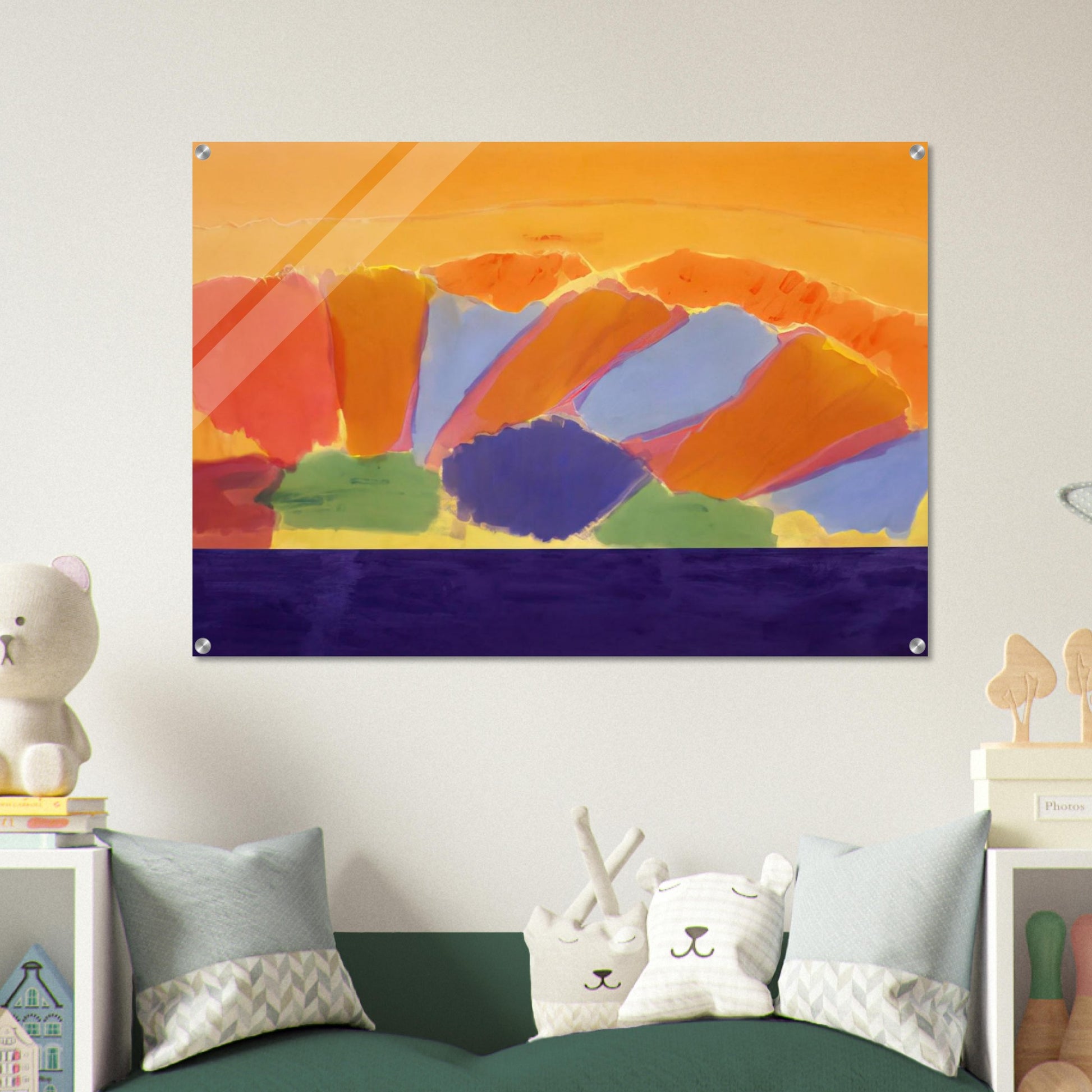 Uriel - 1978 - Ronnie Landfield Acrylic Print - 70x100 cm / 28x40″ inches