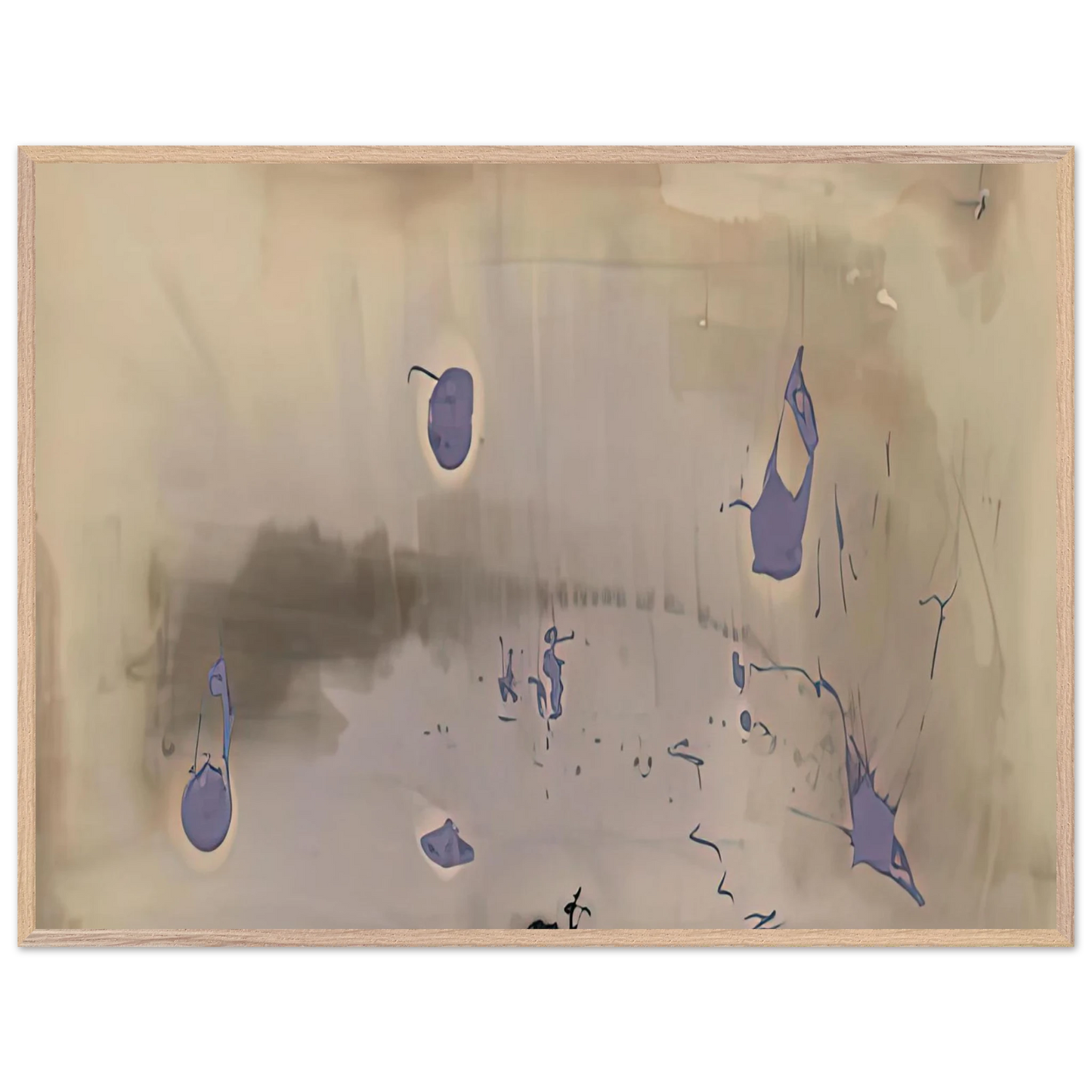 Helen Frankenthaler - Sacrifice Decision, 1981- Wall Art - 60x80 cm / 24x32 inches - Premium Wooden Framed Poster With Fine Art Paper-canvas - Wood frame